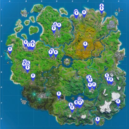 Toilets locations