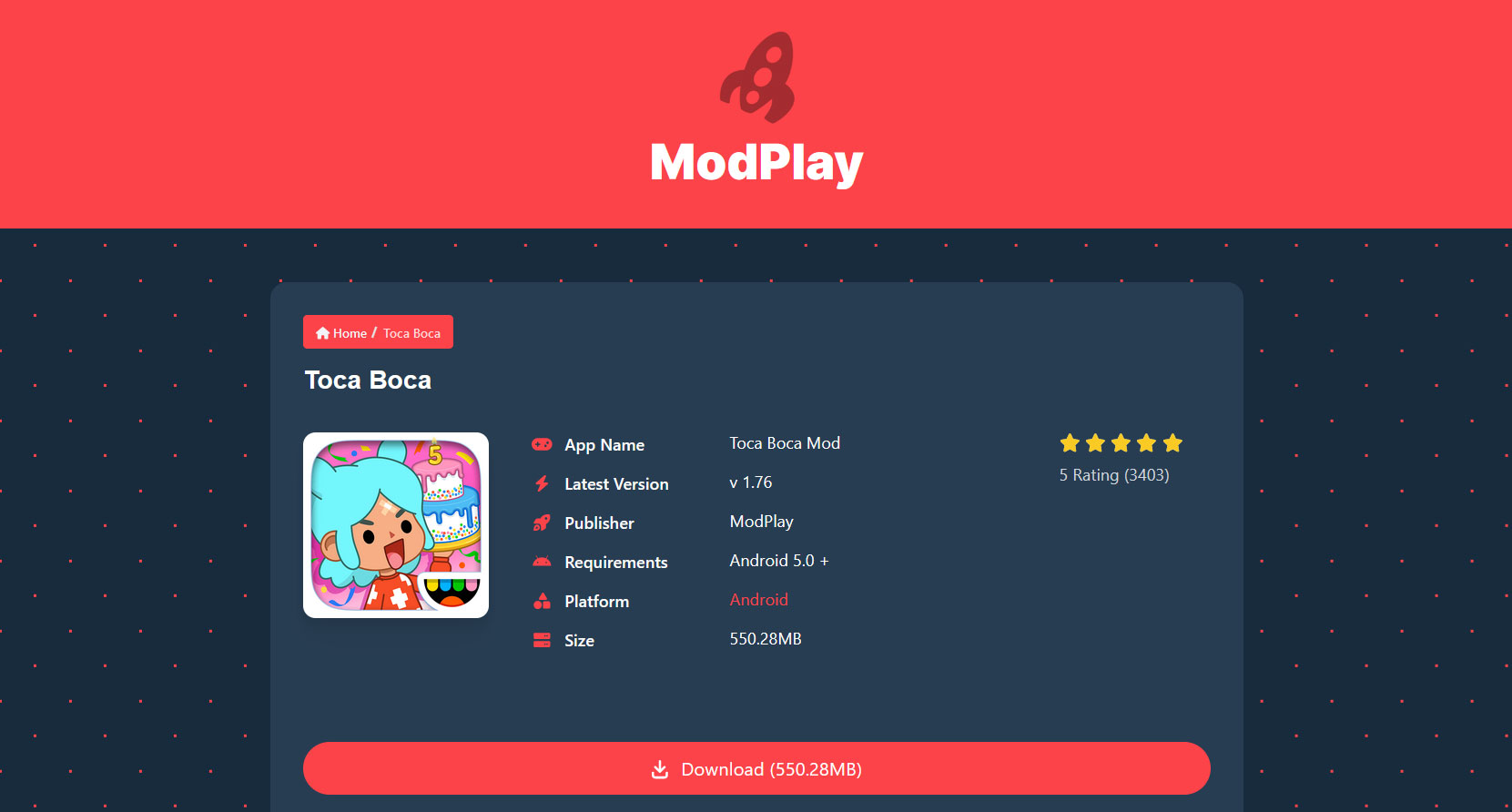 Toca Boca Games - Download APK Mod for Android